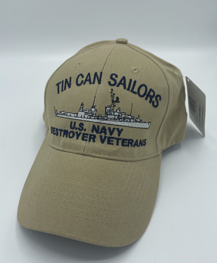 TCS Sumner Class (FRAM II) Profile Tan Ball Cap - Tin Can Sailors